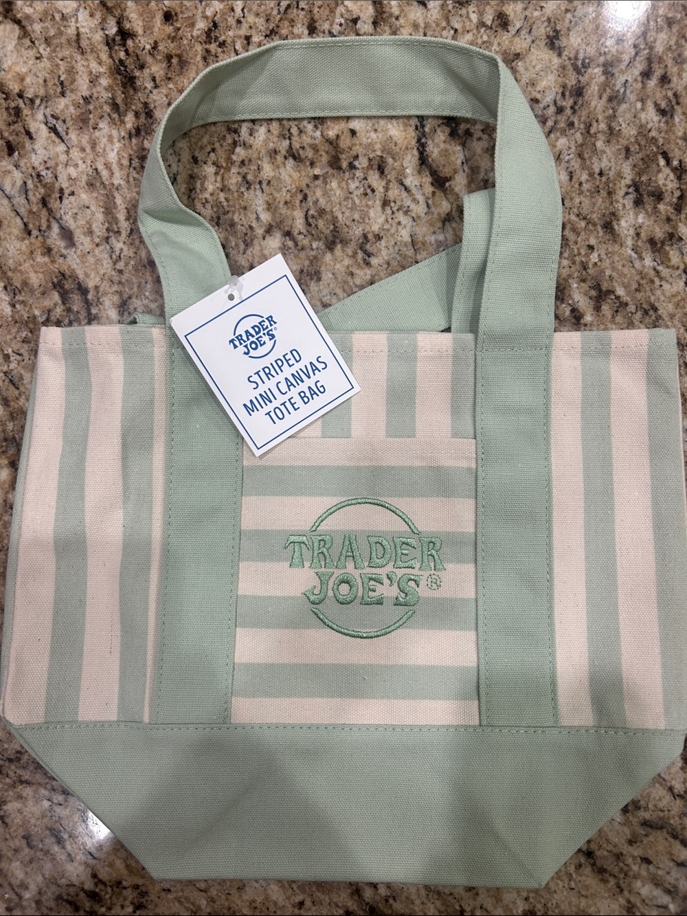 BRAND NEW | LIMITED EDITION | TRADER JOE’S | STRIPED MINI TOTE BAGS - Picture 5 of 5
